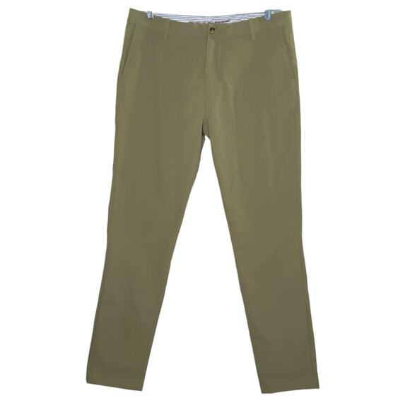 Rhone 35 Mens Tech Chino Performance Pants Kalahari Khaki Slim - Picture 1 of 11